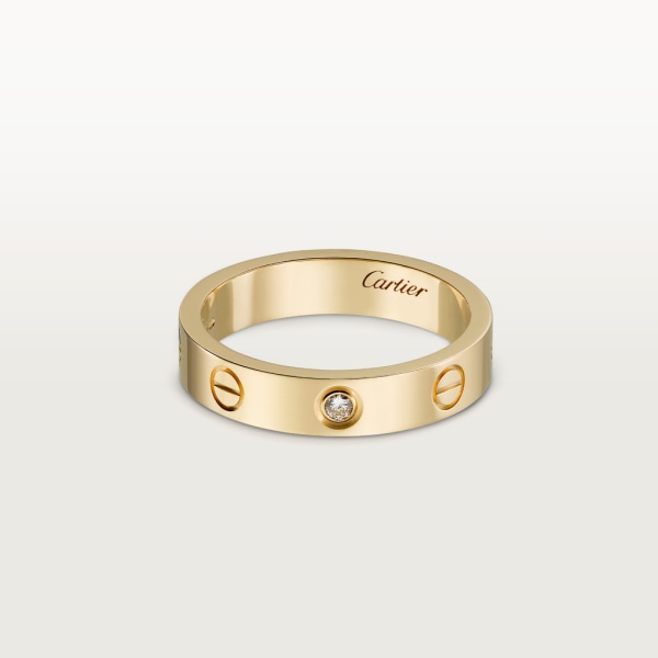 Anillo Love, tamaño pequeño, 1 diamante Oro amarillo, diamante